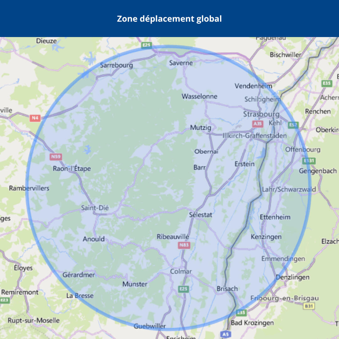 Zone d&#39;intervention globale