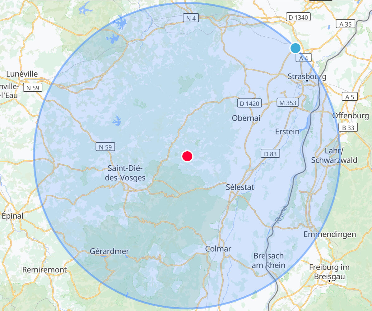 Zone d'intervention globale